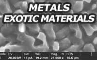 Materials that are ultra hard or other exotic materials can be analyzed